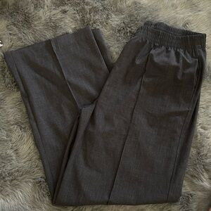 H&M Gray wide leg Dress Pants